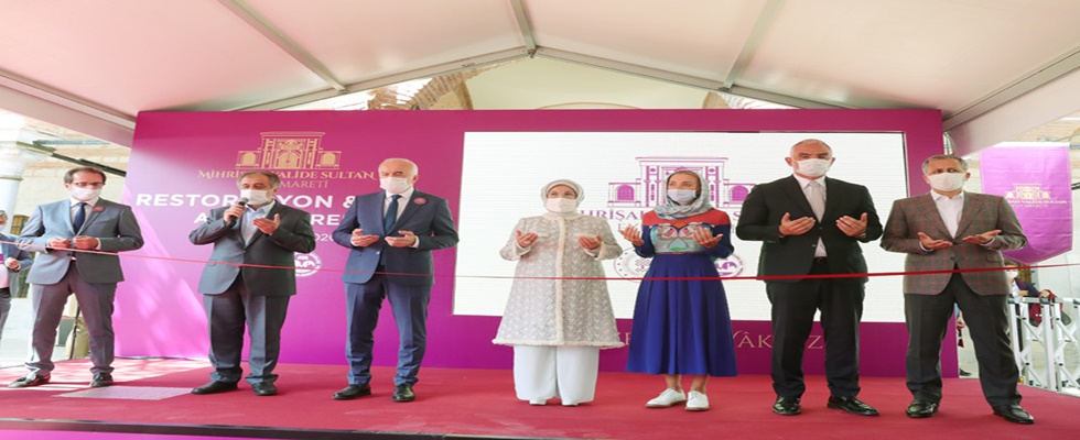 Emine Erdoğan, Mihrişah Valide Sultan Eyüp İmareti Restorasyonu Açılış Töreni’ne katıldı