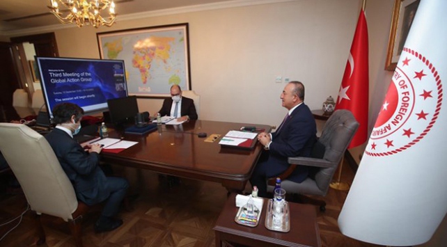 Bakan Çavuşoğlu, Dünya Küresel Eylem Grubu toplantısına katıldı