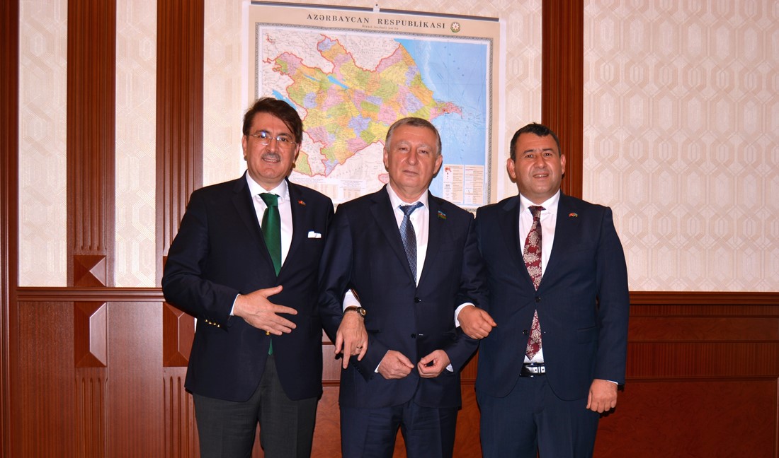 TBMM Milletvekilleri İbrahim AYDEMİR ve Yaşar KARADAĞ, AZERBAYCAN Milletvekili Meşhur MEMMEDOV’un misafiri oldu