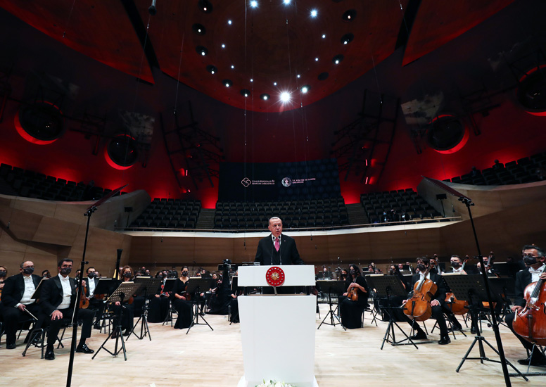 Cumhurbaşkanı Erdoğan, Cumhurbaşkanlığı Senfoni Orkestrası Konser Salonu Açılış Töreni’ne katıldı