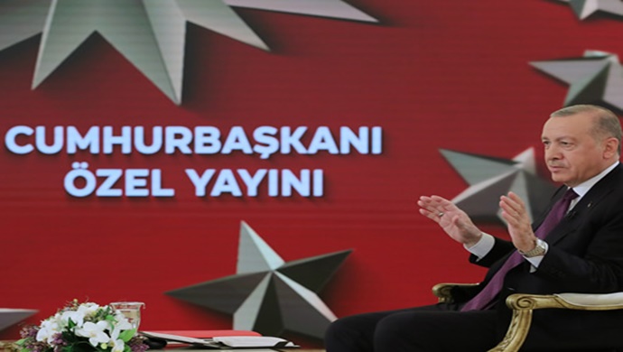 Cumhurbaşkanı Erdoğan, TRT özel yayınına katıldı