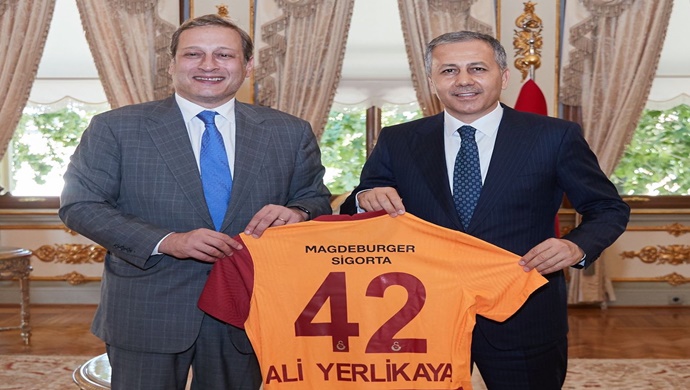 Galatasaray Başkanı Burak Elmas, Vali Yerlikaya’yı Ziyaret Etti
