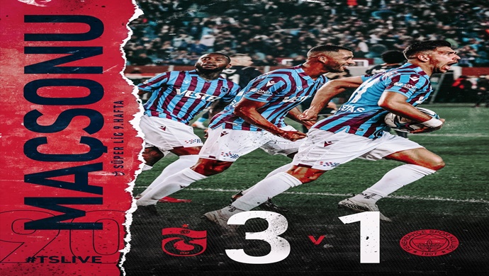 90′ Karşılaşma sona erdi. Trabzonspor 3-1 Fenerbahçe