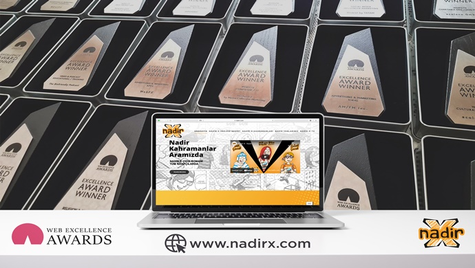 Nadir-X projesine ‘Web Excellence Awards’tan ‘mükemmellik’ ödülü!