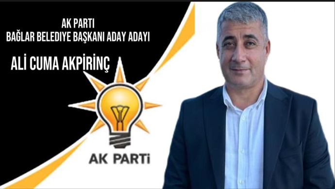 ALİ CUMA AKPİRİNÇ AK PARTİ BAĞLAR BELEDİYE BAŞKAN ADAY ADAYI OLDU