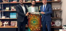 YUSUF CANER ÖZBEK CUMHURBAŞKANI BAŞDANIŞMANI OKTAY SARAL`I MAKAMINDA ZİYARET ETTİ